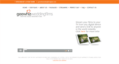 Desktop Screenshot of geewhizweddingfilms.co.uk