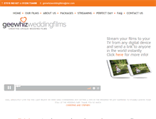 Tablet Screenshot of geewhizweddingfilms.co.uk
